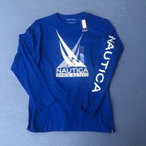 Royal blue nautica shirt Clearance